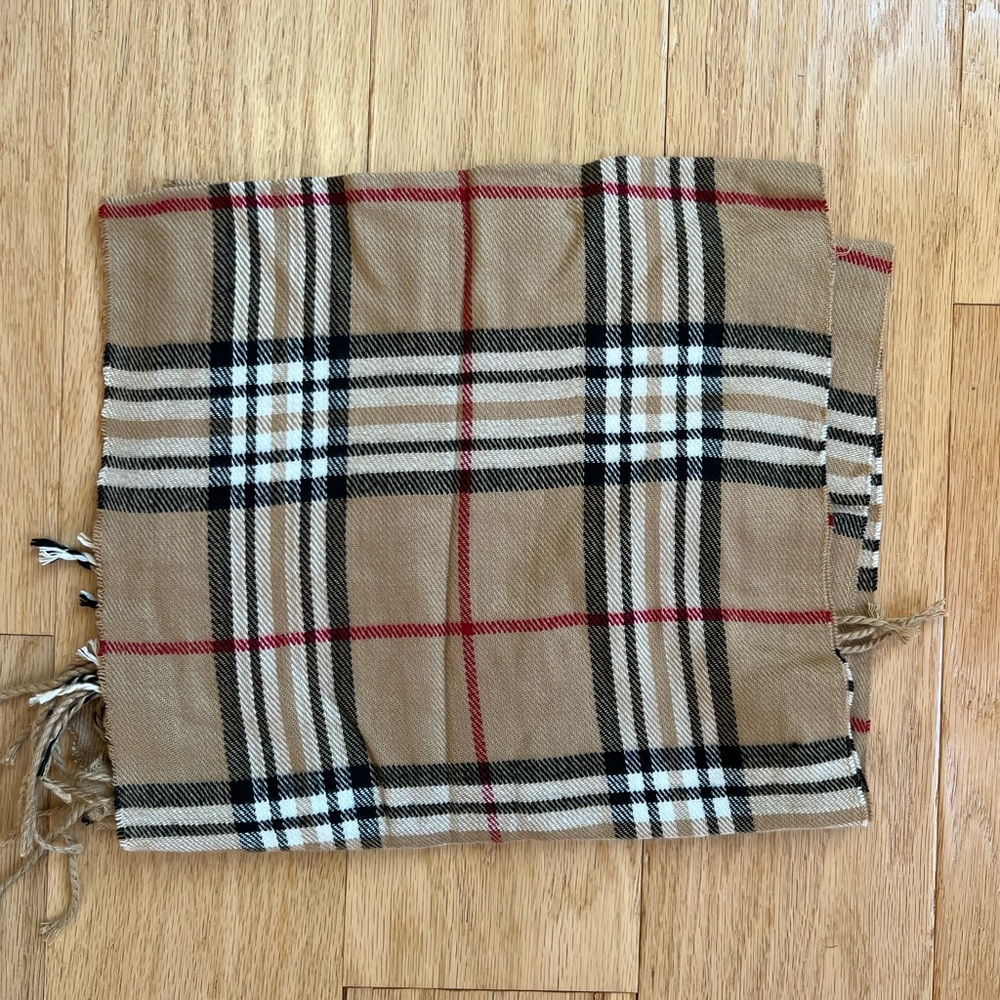 Faux Burberry scarf